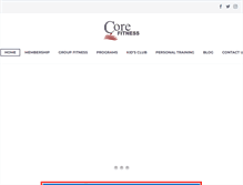 Tablet Screenshot of corefitness1.com